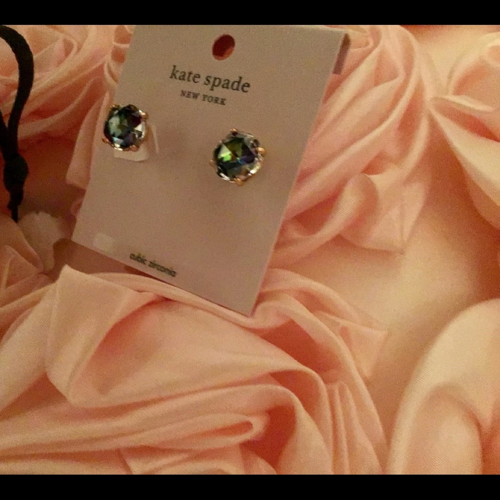 Stunning Kate spade earrings in blue green